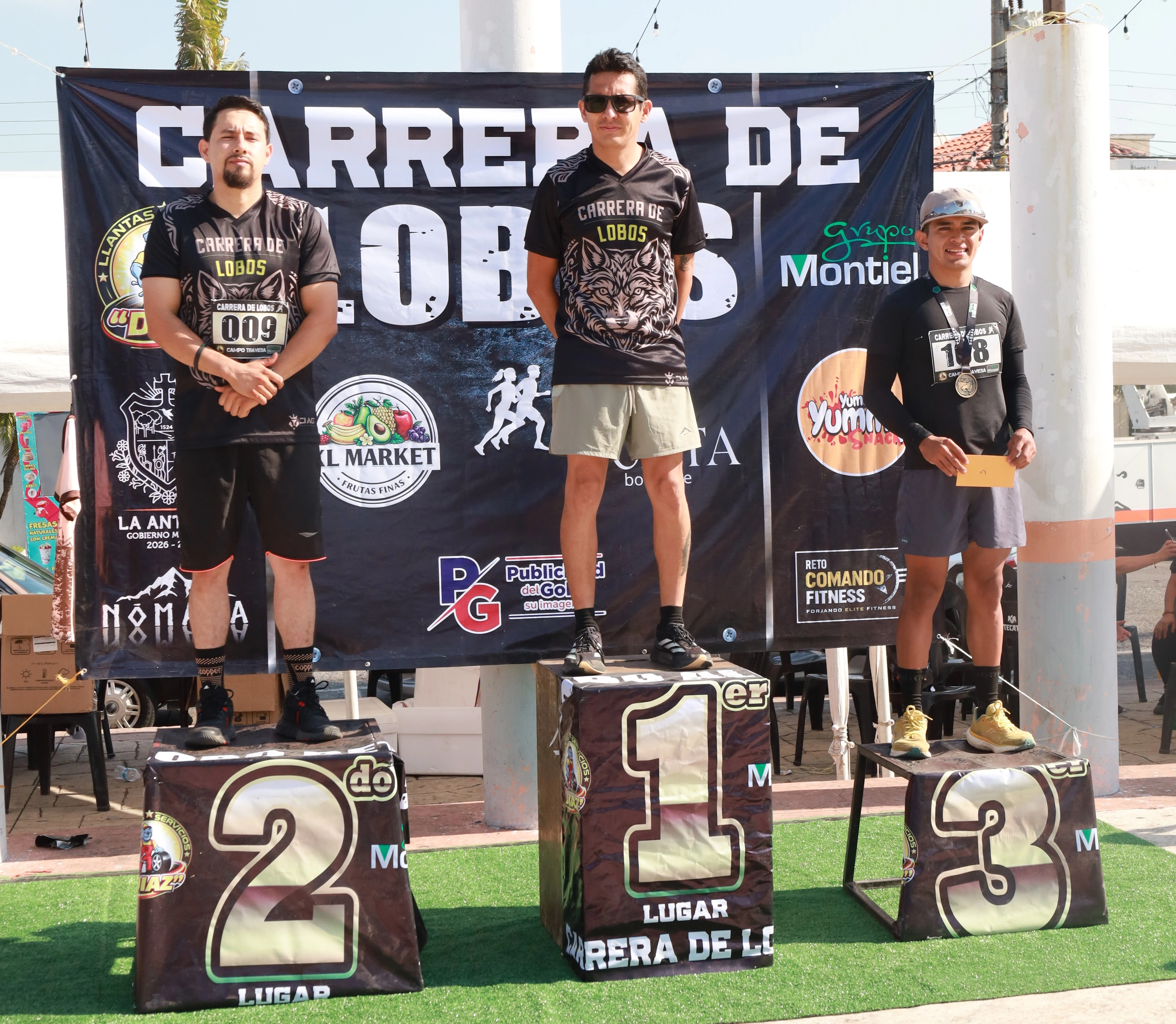 Podio Categoría Varonil - Carrera de Lobos 2026